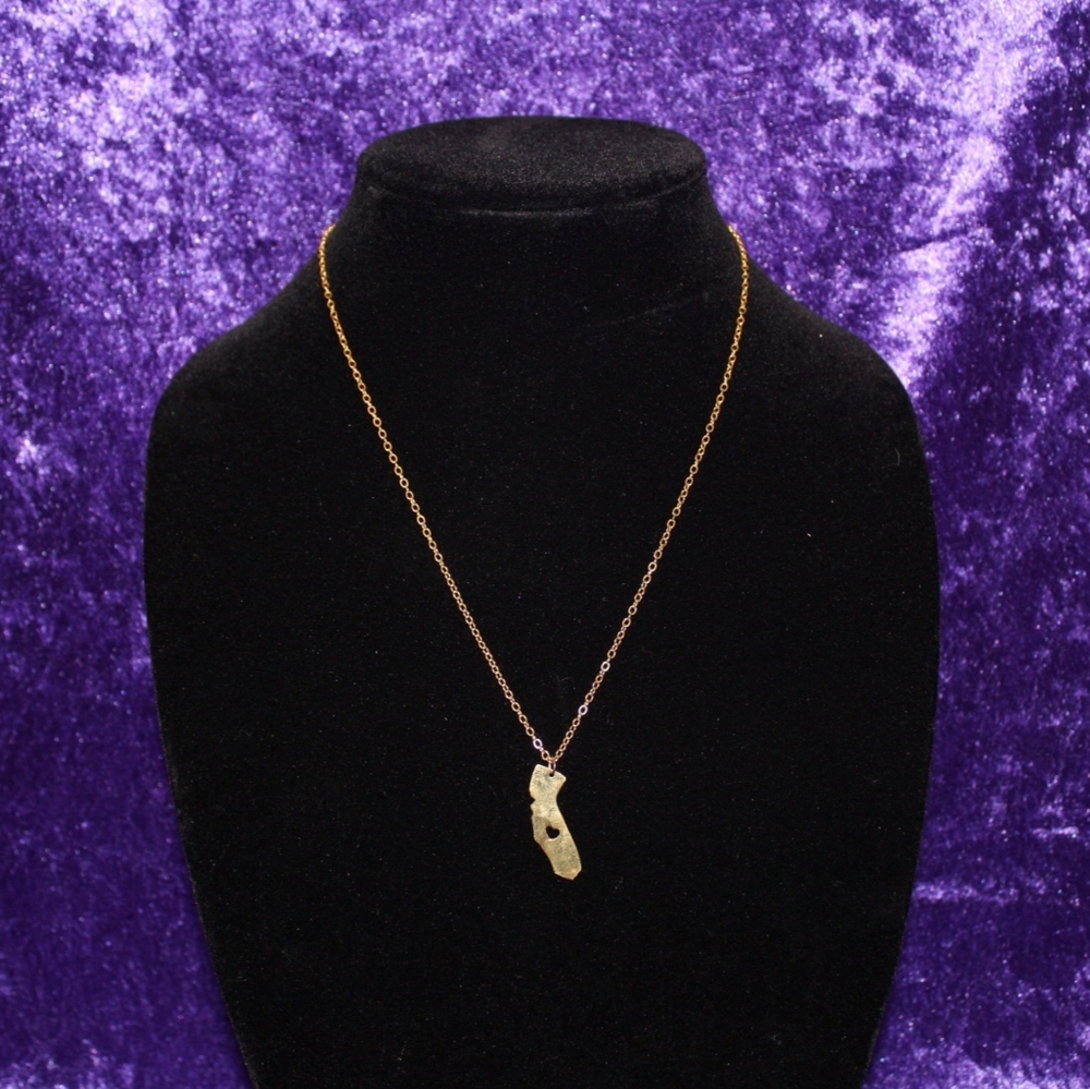 18"-20" California Heart Gold Necklace
